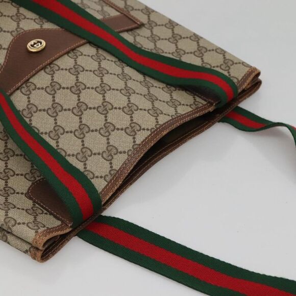 Pre Loved gucci Women Beige Tote Bags - Picture 6 of 8